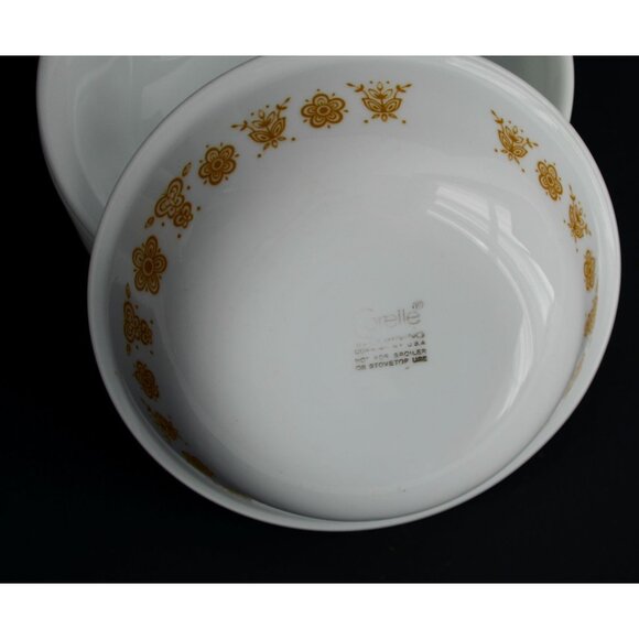 Corelle Golden Butterfly Bowls Lot of 8 Vintage 5 3/8" Diameter - Picture 4 of 4